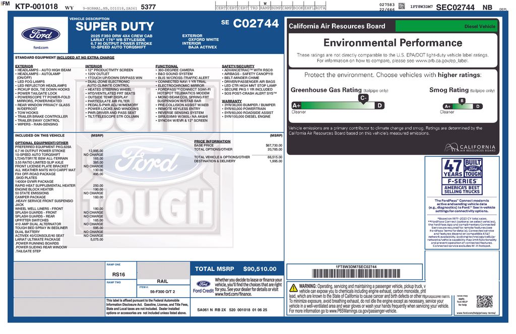 ford f-350 super duty 2025 1FT8W3DM7SEC02744 image ford f-350 super duty 2025 1FT8W3DM7SEC02744 image